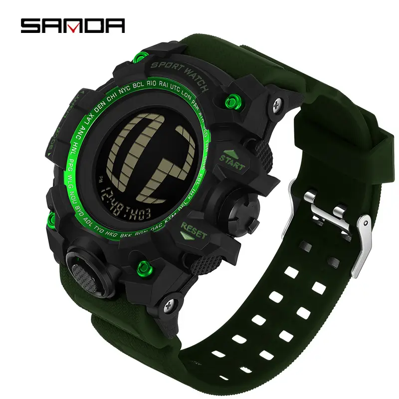 Sanda Waterproof Men's Digital Sports Watch with Alarm Clock - Image 8