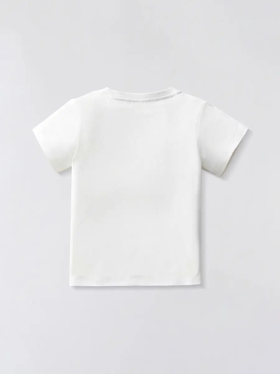 2025 Cotton Helicopter T-Shirt for Boys White - Image 3