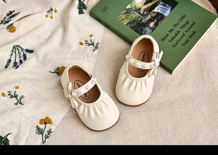 2025 Spring Baby Girls Pearl Leather Shoes — feature 11