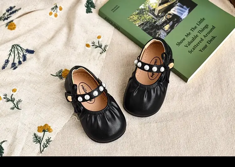 2025 Spring Baby Girls Pearl Leather Shoes — feature 13