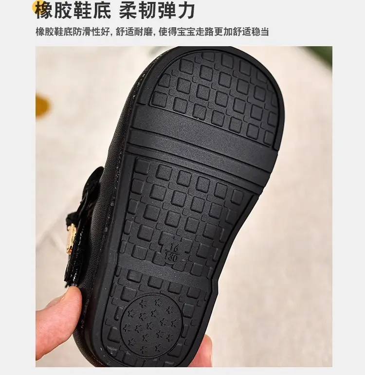 2025 Spring Baby Girls Pearl Leather Shoes — feature 5