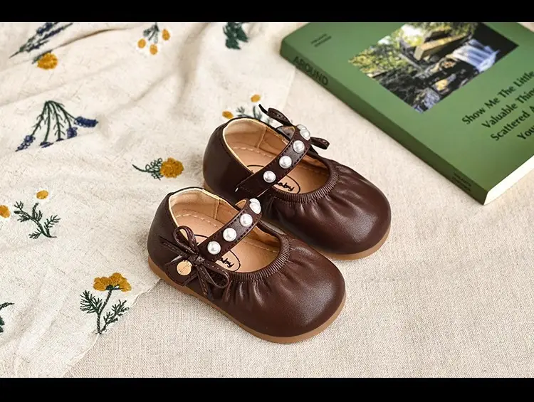 2025 Spring Baby Girls Pearl Leather Shoes — feature 8
