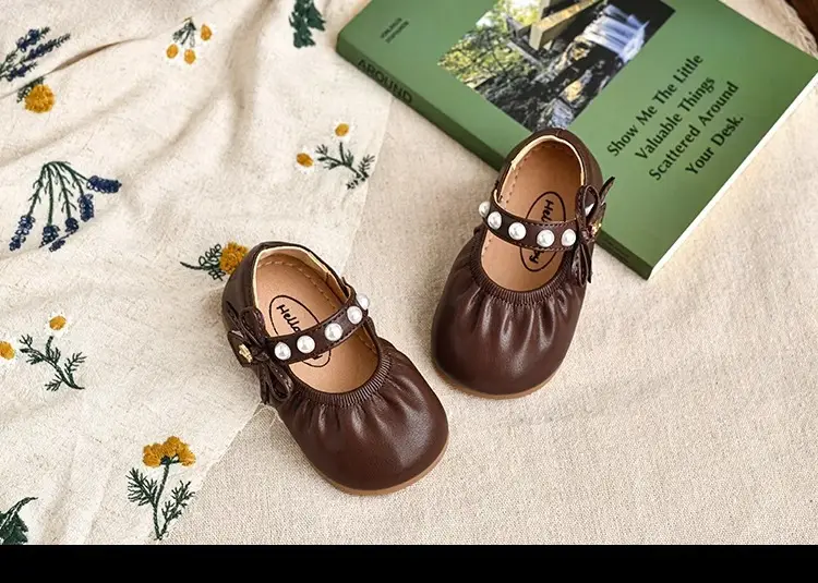 2025 Spring Baby Girls Pearl Leather Shoes — feature 9