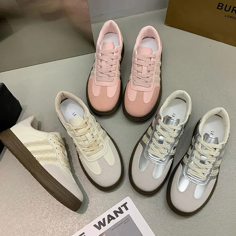 Women's Pink & White Retro Moral Training Shoes 2025 - Image 6