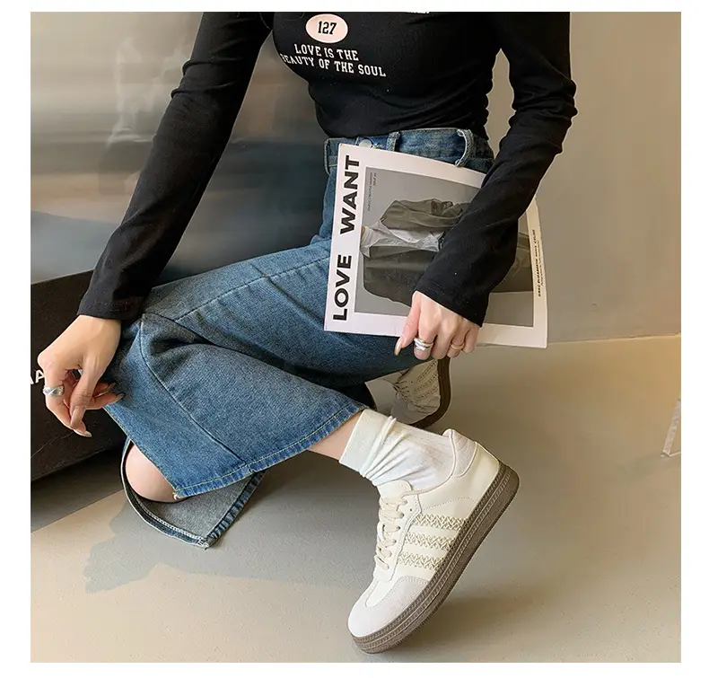 Women's Pink & White Retro Moral Training Shoes 2025 — feature 12