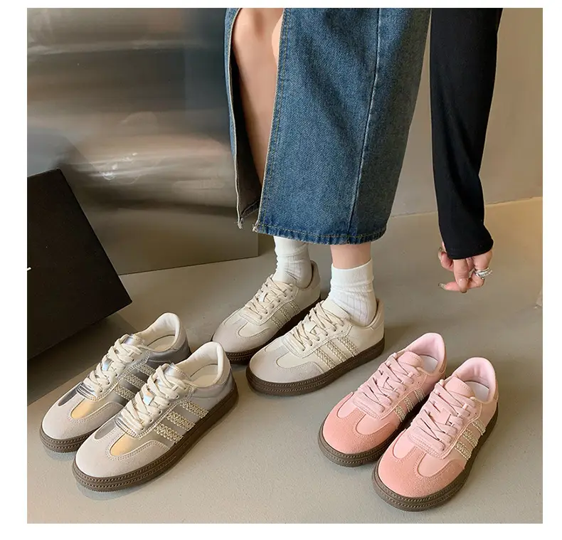 Women's Pink & White Retro Moral Training Shoes 2025 — feature 18