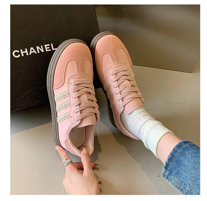 Women's Pink & White Retro Moral Training Shoes 2025 — feature 19