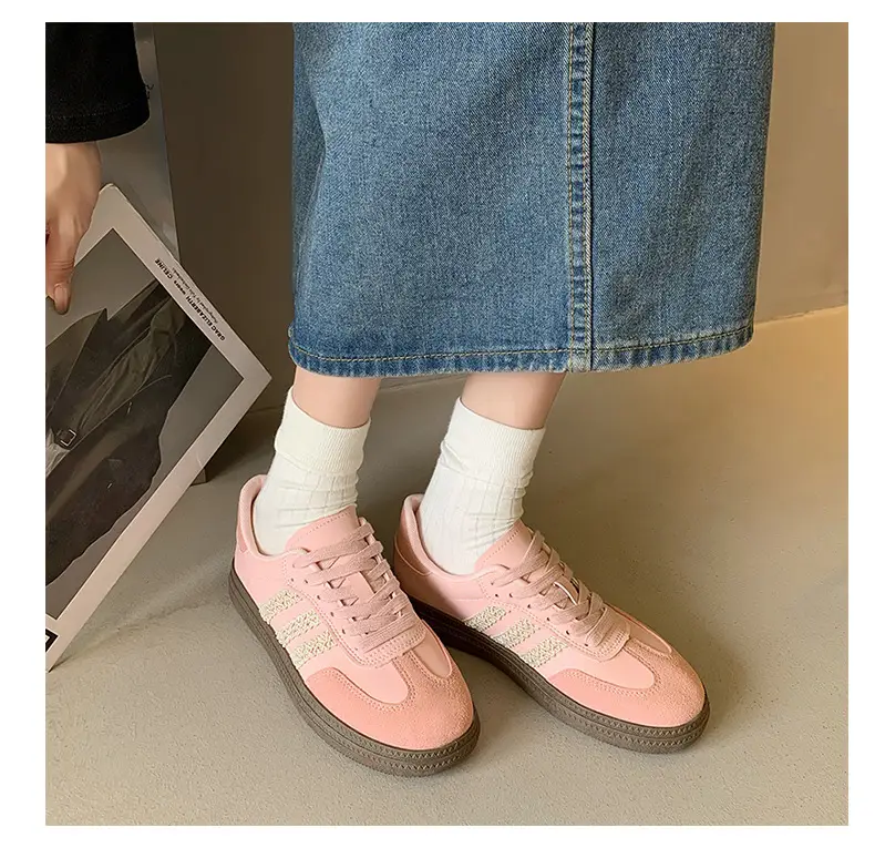 Women's Pink & White Retro Moral Training Shoes 2025 — feature 23