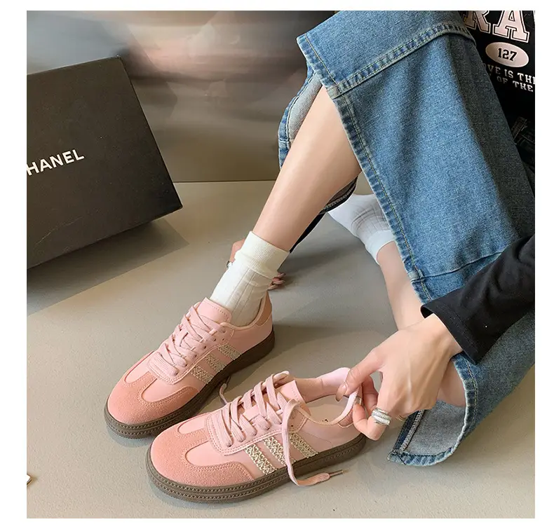 Women's Pink & White Retro Moral Training Shoes 2025 — feature 24