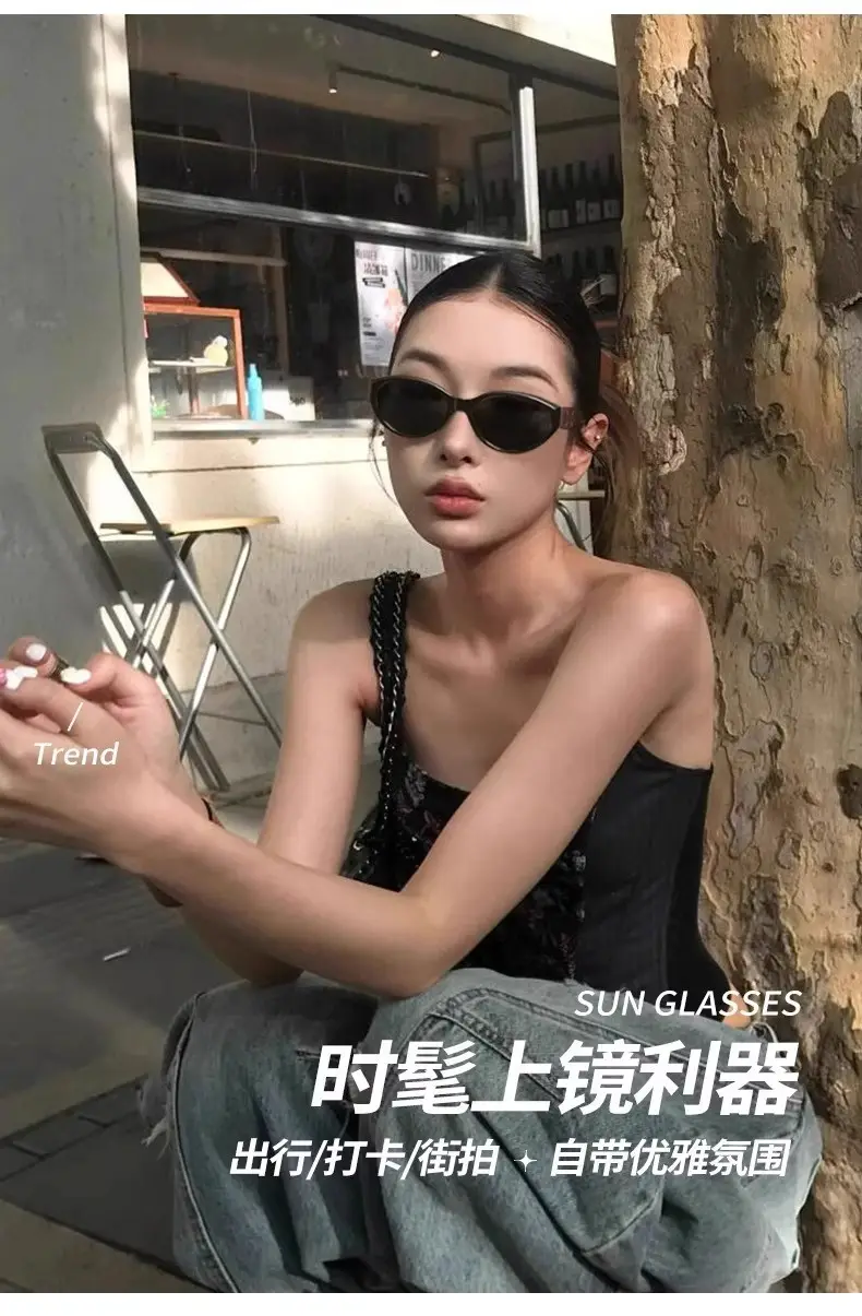 Women Polarized Anti-UV Sunglasses Square Face Black Frame — feature 3