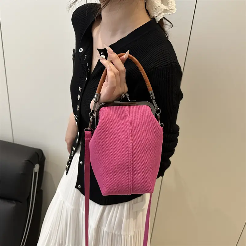 Denim Crossbody Bag for Women Mobile Phone Bag - Image 8