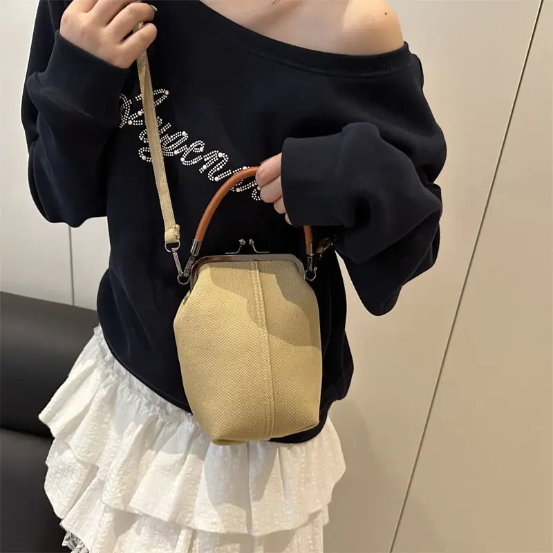 Denim Crossbody Bag for Women Mobile Phone Bag - Image 9