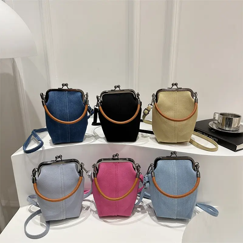 Denim Crossbody Bag for Women Mobile Phone Bag - Image 10