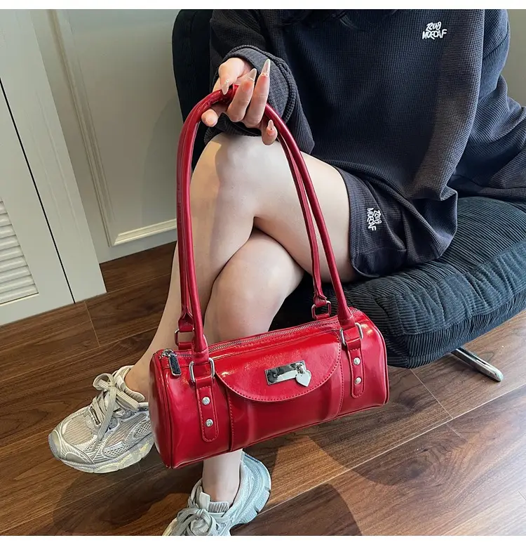 2025 Retro Women Handbags Red Black White — feature 18