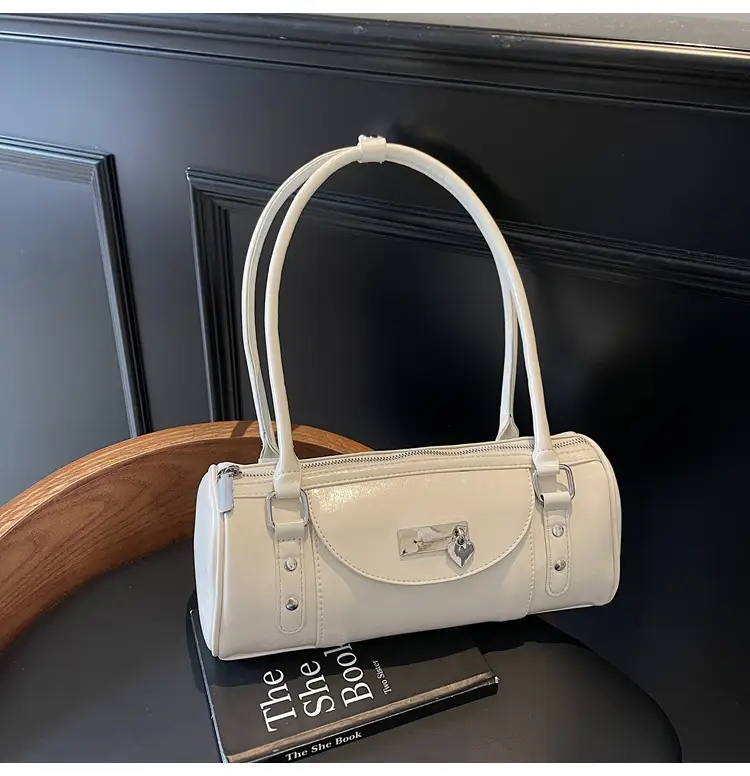2025 Retro Women Handbags Red Black White - Image 2