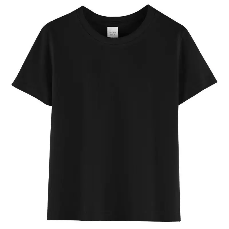 Boys Girls Kids White Cotton T-Shirt Half Sleeve Medium Large - Image 2