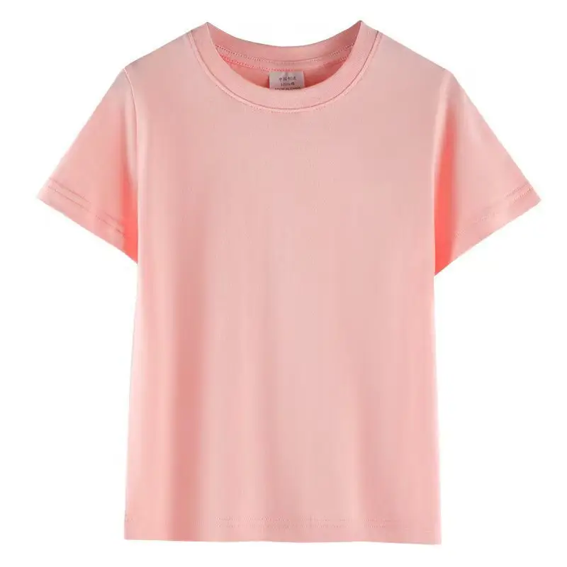 Boys Girls Kids White Cotton T-Shirt Half Sleeve Medium Large - Image 4