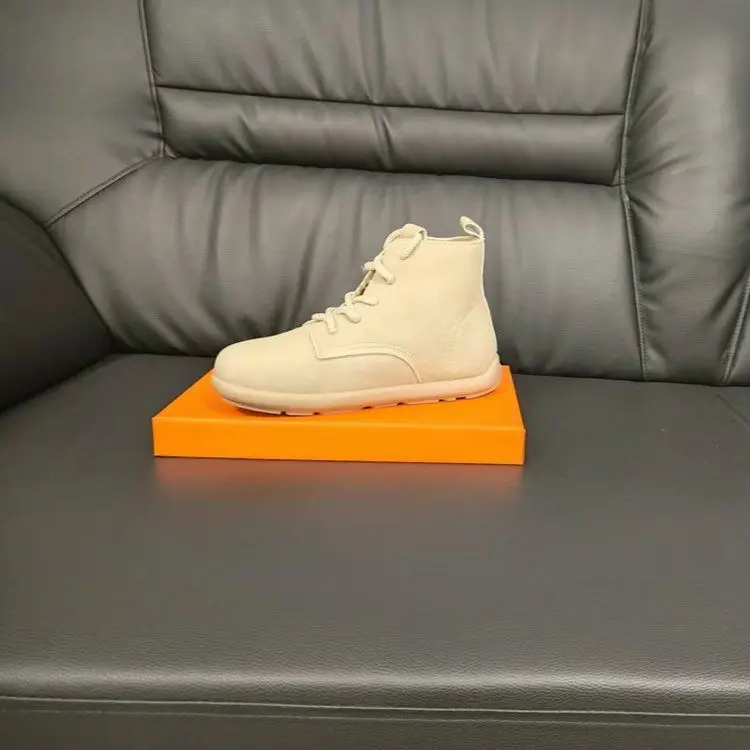 Women's Cream Lace-Up High-Top Boots 2025 — feature 9
