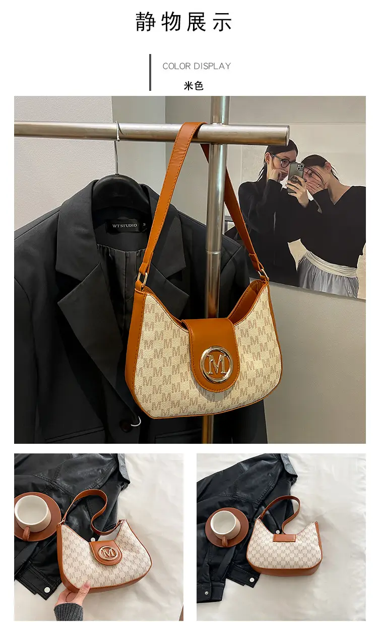 Retro Checkered Shoulder Bag for Women 2025 New — feature 26