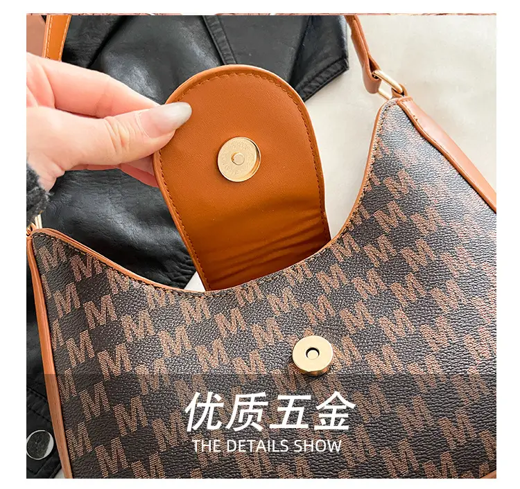 Retro Checkered Shoulder Bag for Women 2025 New — feature 8