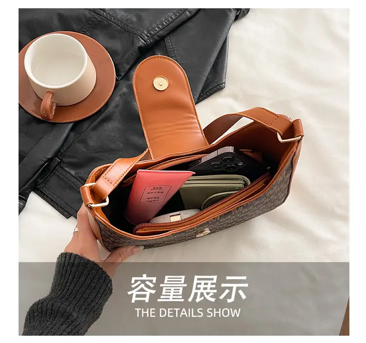 Retro Checkered Shoulder Bag for Women 2025 New — feature 9