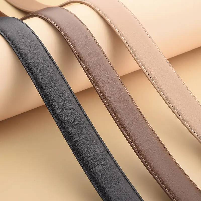 New Women's Black Leather Belt with White Case - Image 7