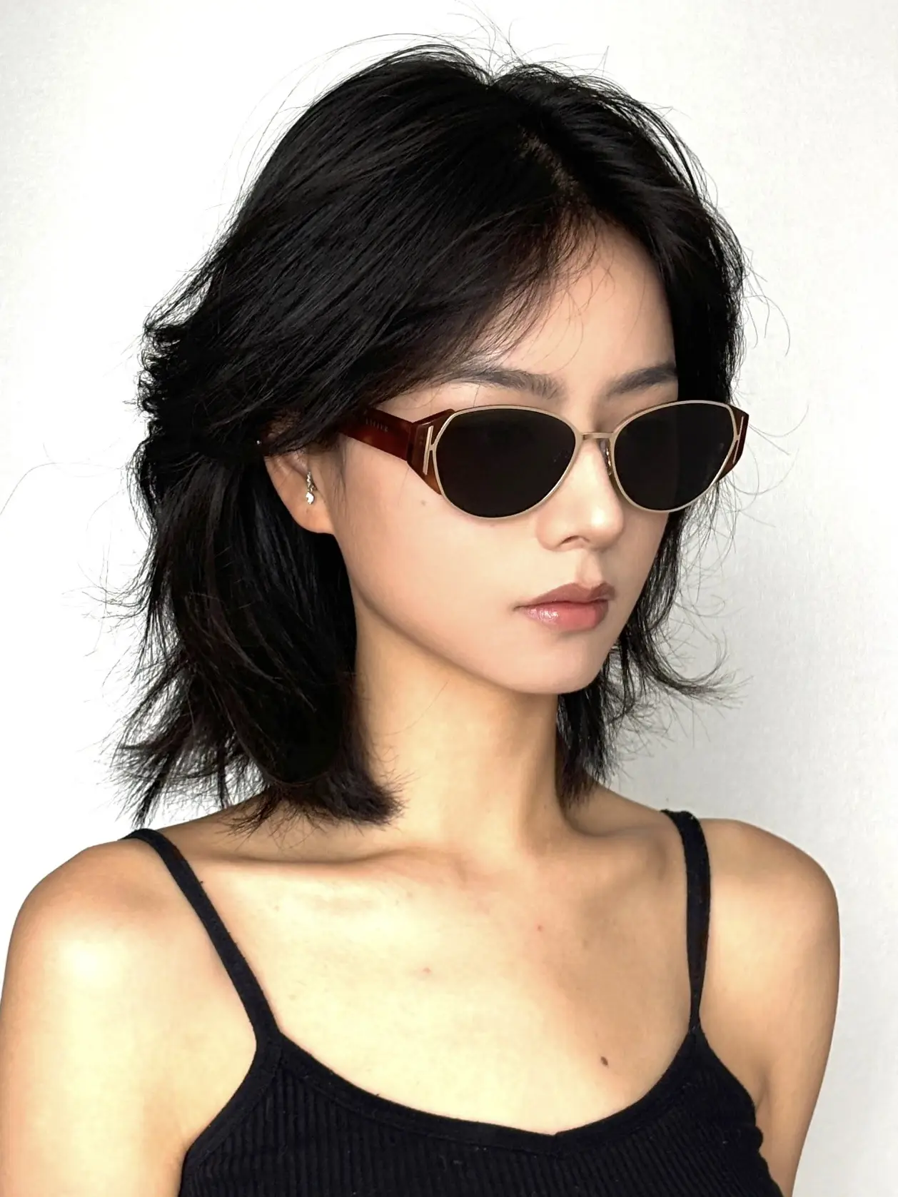 Cat's Eye Sunglasses with UV400 Black Frame β feature 4