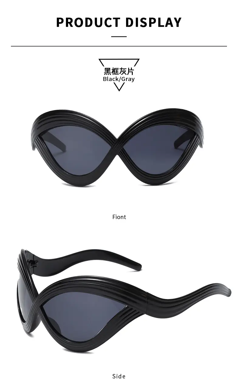 Spoen Butterfly Sunglasses Black High-End European American Lines — feature 14