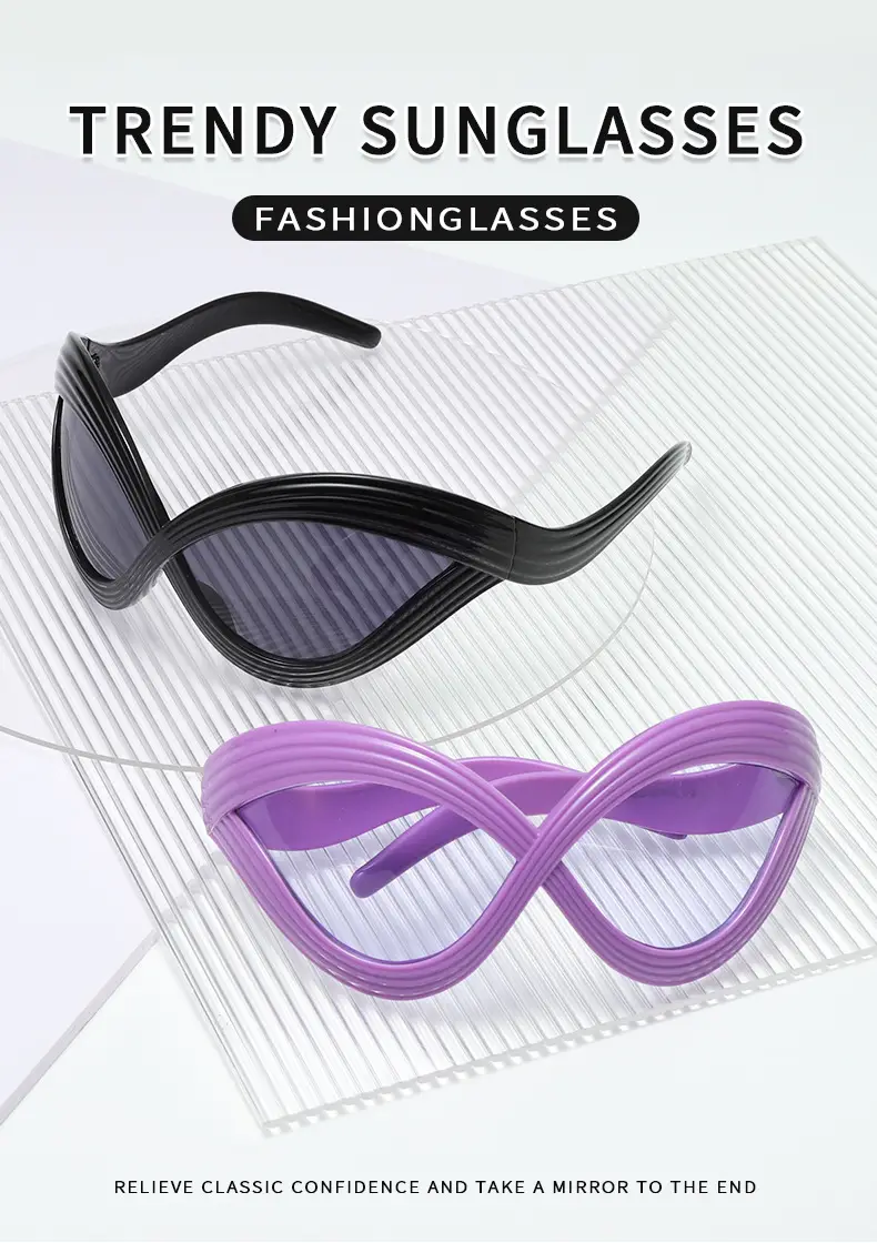 Spoen Butterfly Sunglasses Black High-End European American Lines — feature 5