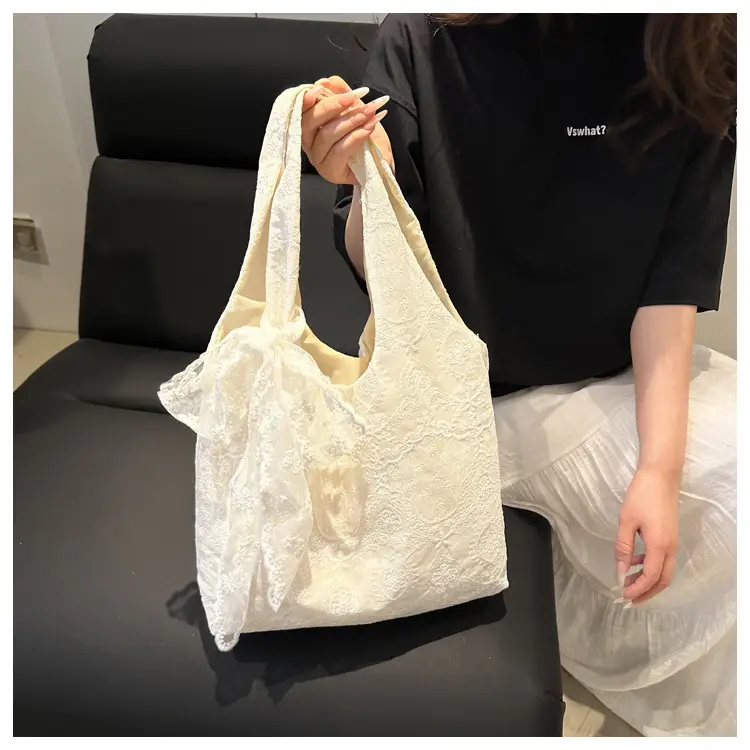 White Lace Shoulder Bag Large Capacity Women — feature 11