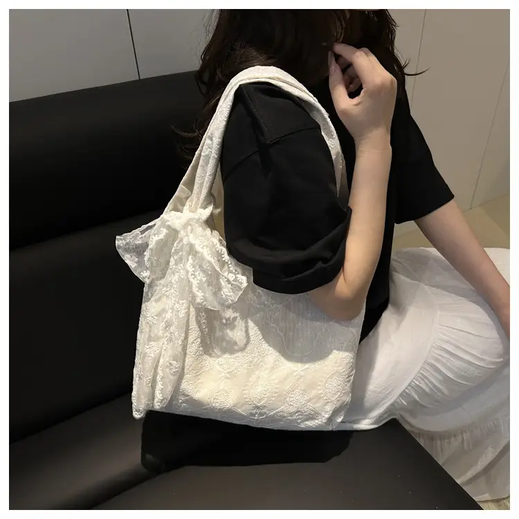 White Lace Shoulder Bag Large Capacity Women — feature 12