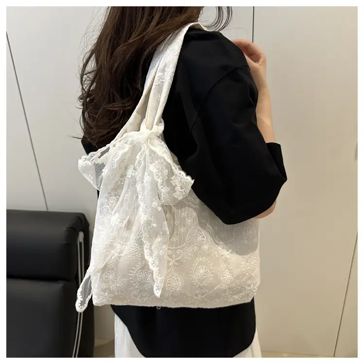 White Lace Shoulder Bag Large Capacity Women — feature 13