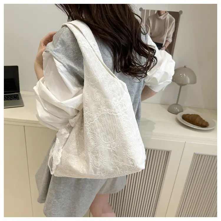 White Lace Shoulder Bag Large Capacity Women — feature 14
