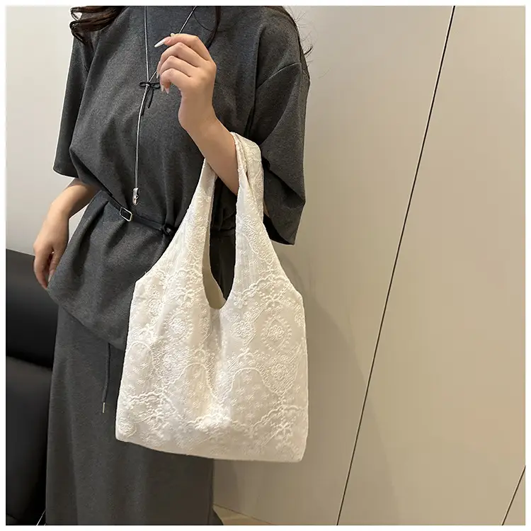 White Lace Shoulder Bag Large Capacity Women — feature 16
