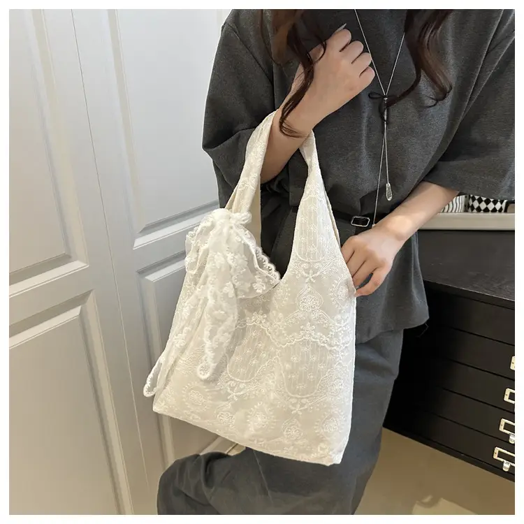 White Lace Shoulder Bag Large Capacity Women — feature 8
