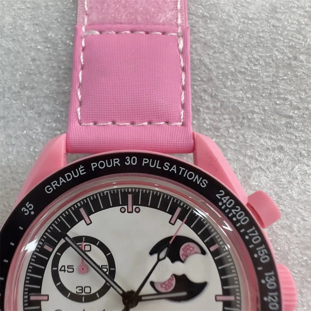 2025 Moon Landing Mission Couple Quartz Watch 40mm Multi-Function Chronograph — feature 3