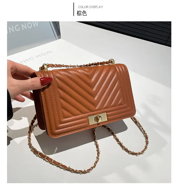 Korean Style Chain Crossbody Bag Beige Square Women's 2025 — feature 13