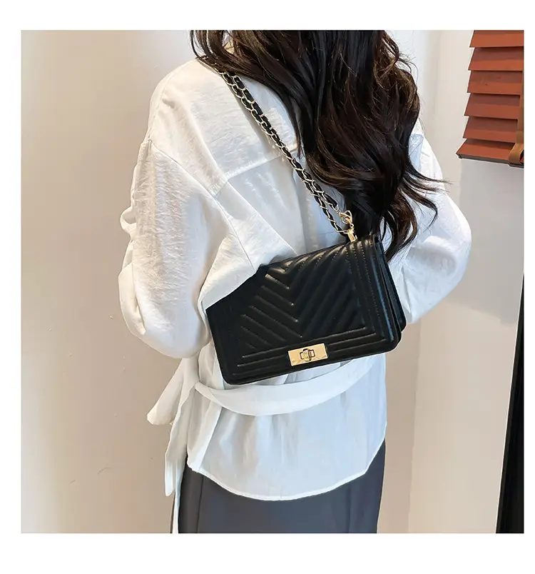Korean Style Chain Crossbody Bag Beige Square Women's 2025 — feature 22