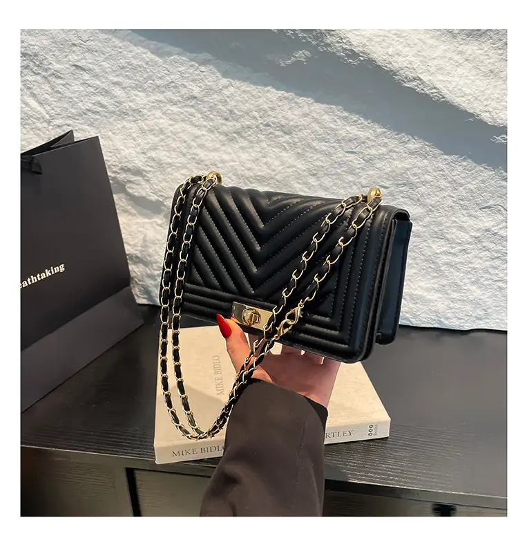 Korean Style Chain Crossbody Bag Beige Square Women's 2025 — feature 40