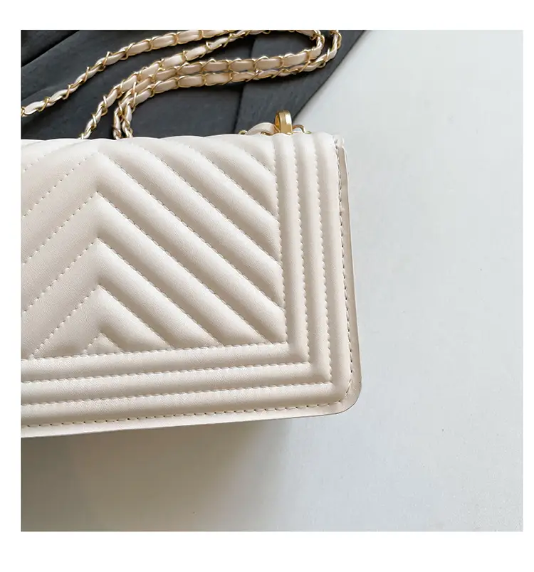 Korean Style Chain Crossbody Bag Beige Square Women's 2025 — feature 47