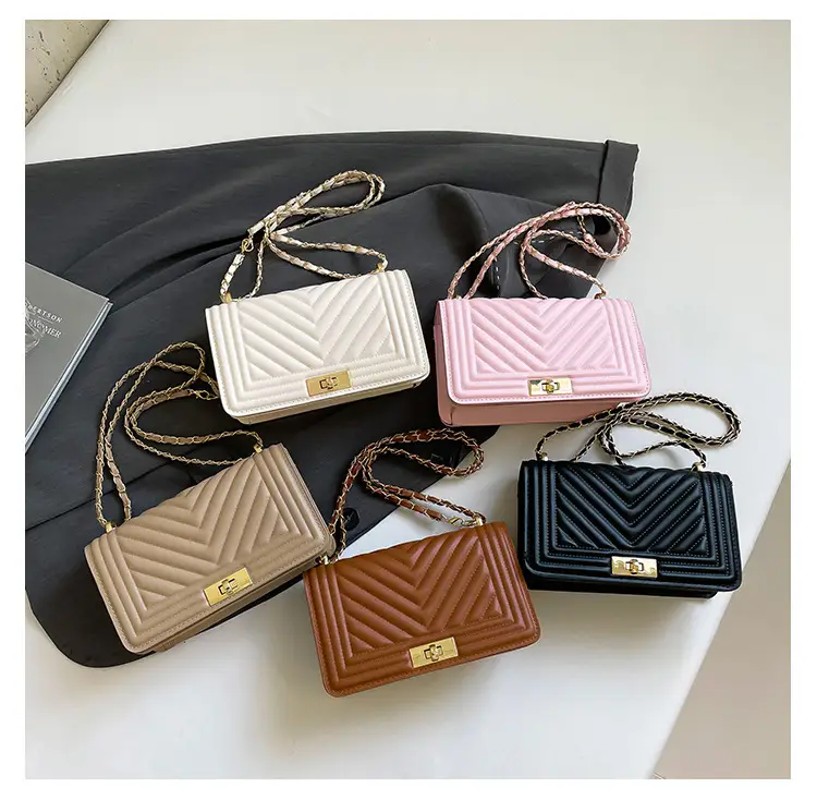 Korean Style Chain Crossbody Bag Beige Square Women's 2025 — feature 8