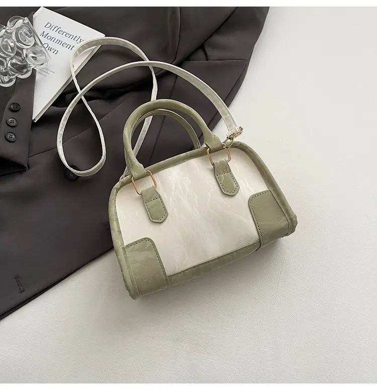 Women's Green Leather Crossbody Bag with Crossbody Strap — feature 20