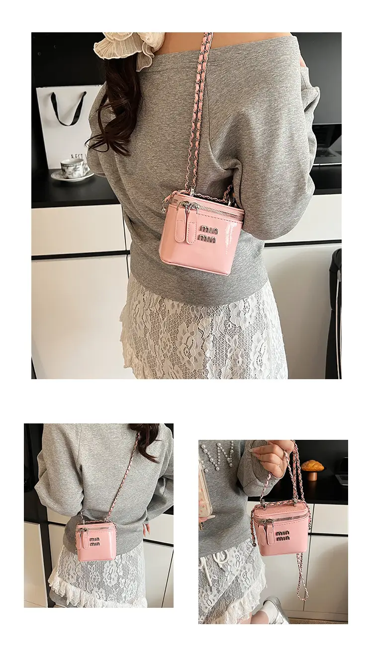 White Min Logo Crossbody Bag for Women — feature 10