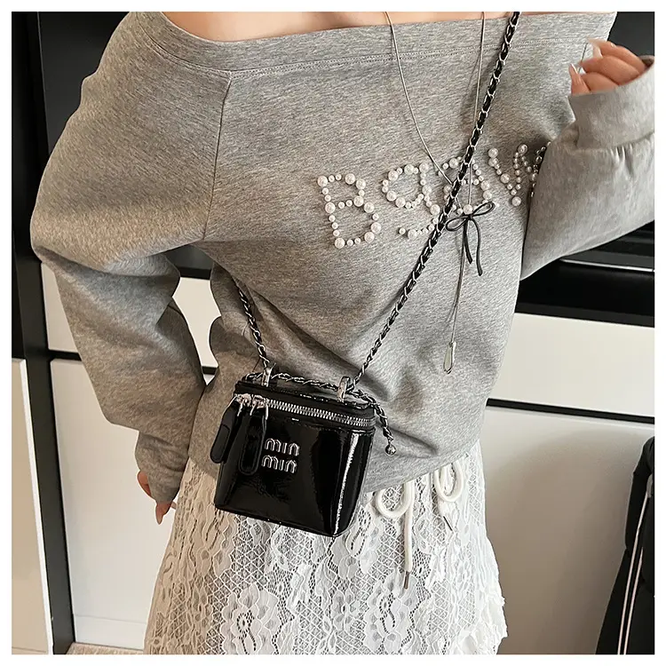 White Min Logo Crossbody Bag for Women — feature 17