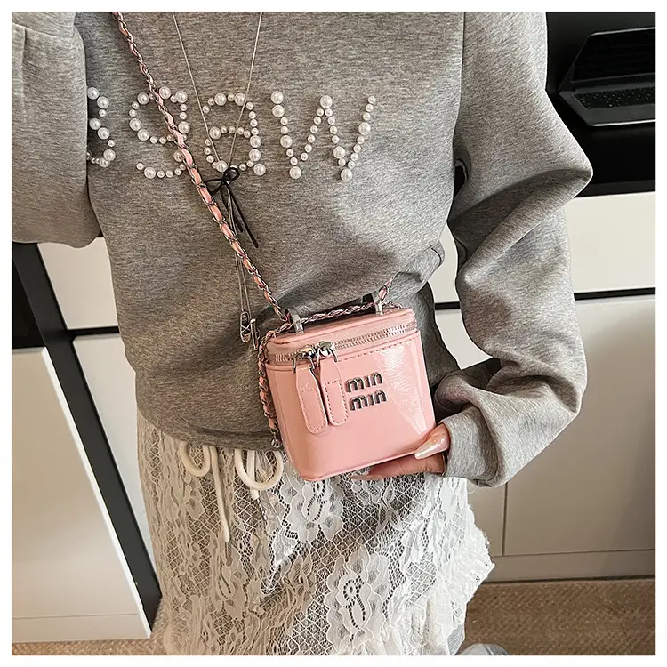 White Min Logo Crossbody Bag for Women — feature 19