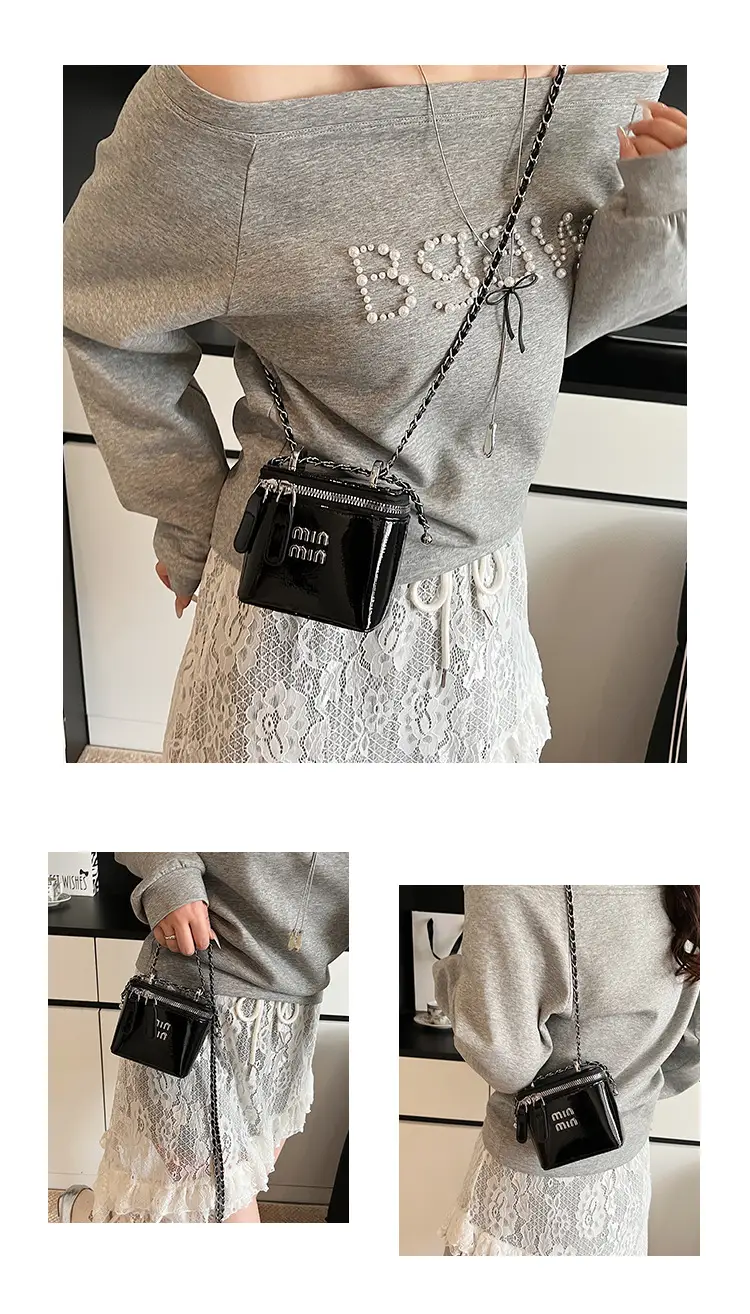 White Min Logo Crossbody Bag for Women — feature 9