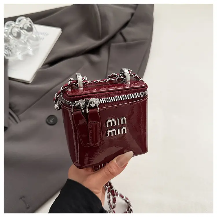 White Min Logo Crossbody Bag for Women