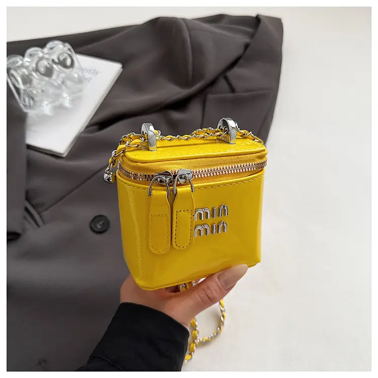 White Min Logo Crossbody Bag for Women