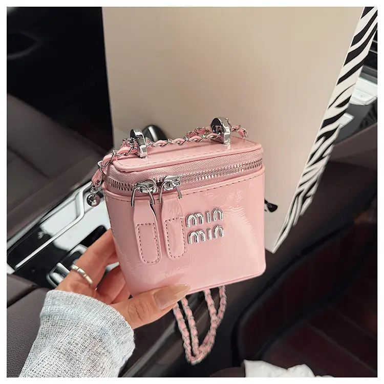 White Min Logo Crossbody Bag for Women