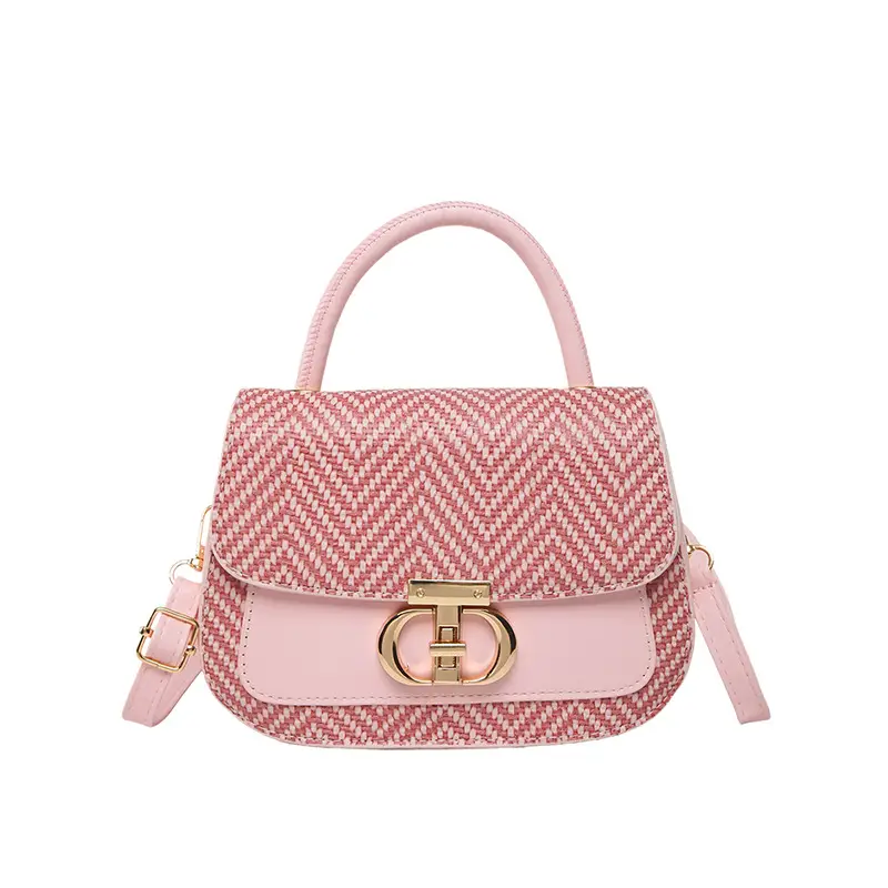 Green Patchwork Crossbody Bag with Lock Buckle 2025 - Image 11
